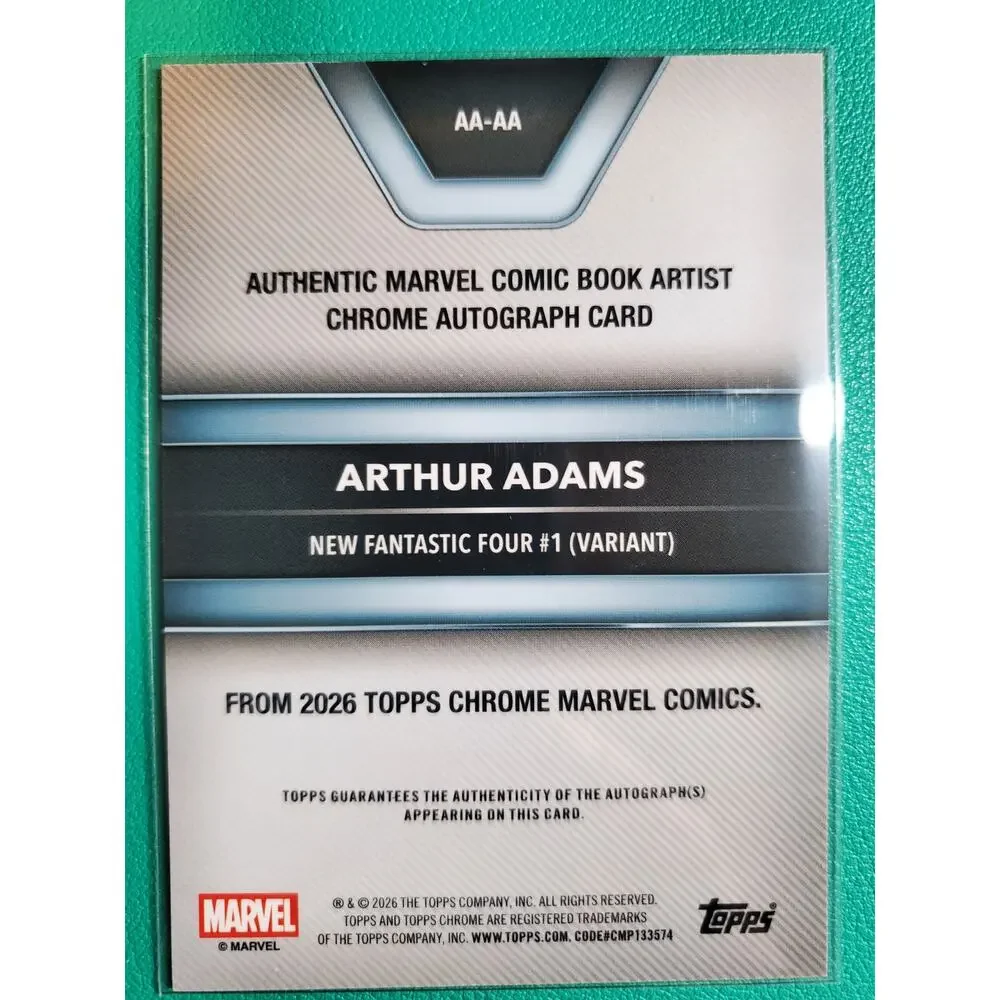 2026 Marvel Chrome #AA-AA Arthur Adams Wolverine Auto /99 Green